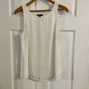 White patterned cami blouse
